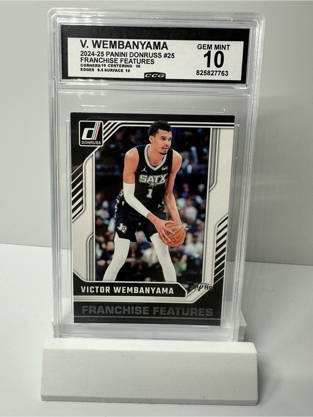Panini Victor Wembanyama Basketball Card - Black & White